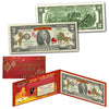 24KT GOLD 2026 Chinese New Year - YEAR OF THE HORSE - Legal Tender U.S. $2 BILL Ltd & Numbered of 888