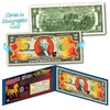 2026 Chinese New Year - YEAR OF THE HORSE - Gold Hologram Legal Tender U.S. $2 BILL with Blue Folio