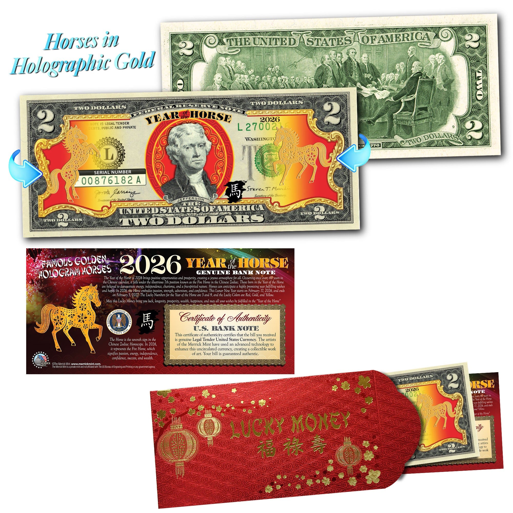 Year of the HORSE 2026 Chinese Lunar New Year OFFICIAL