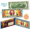 2024 Chinese New Year - YEAR OF THE DRAGON - Gold Hologram Legal Tender U.S. $2 BILL with Blue Folio