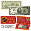 2026 CNY Chinese YEAR of the HORSE Lucky Money S/N 888 U.S. $2 Bill w/ Red Folder
