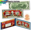 2025 Chinese New Year * YEAR OF THE SNAKE * POLYCHROMATIC 8 COLOR SNAKES Genuine US $2 BILL Blue Folio