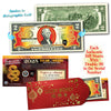 2025 Chinese New Year - YEAR OF THE SNAKE - Gold Hologram Legal Tender U.S. $2 BILL with Red Envelope